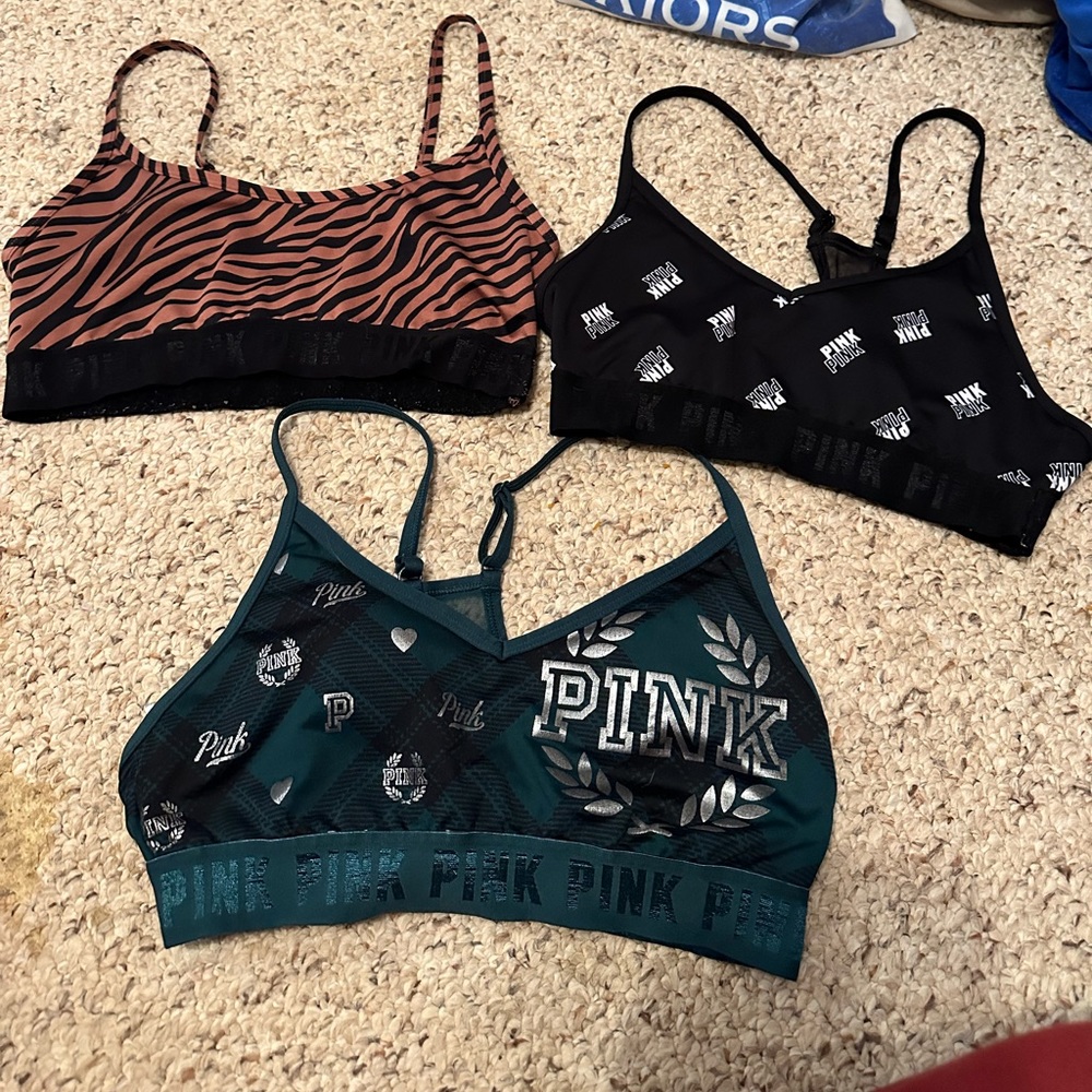 PINK sports bras